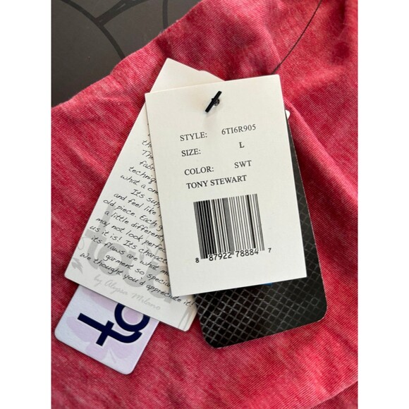 NASCAR 14 Touch by Alyssa Milano Tony Stewart Women's Morgan T-Shirt Red - Picture 8 of 9